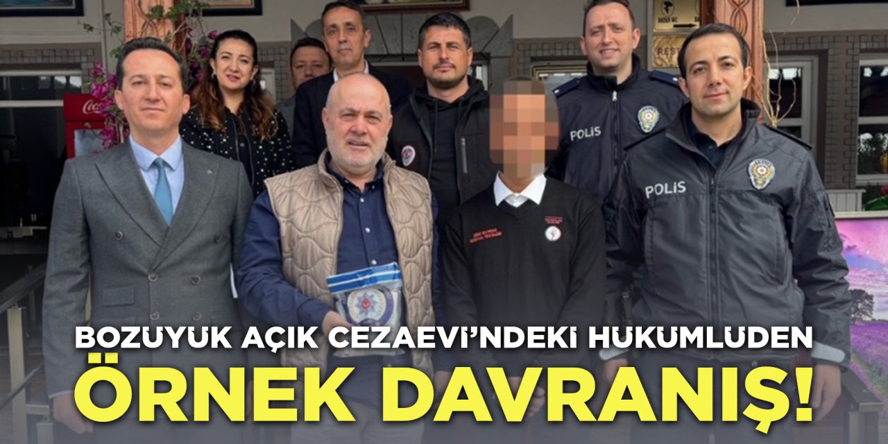 Bozüyük Açık Cezaevi’ndeki Hükümlüden Örnek Davranış!