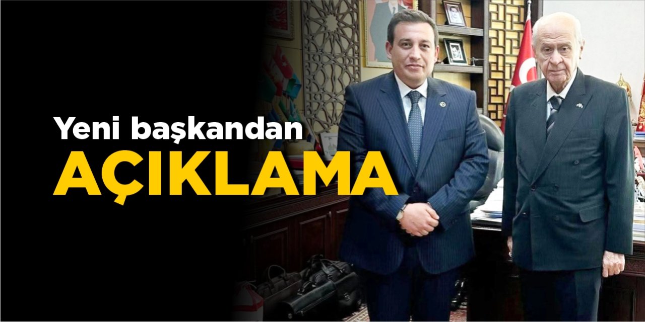 Yeni başkandan ilk açıklama!