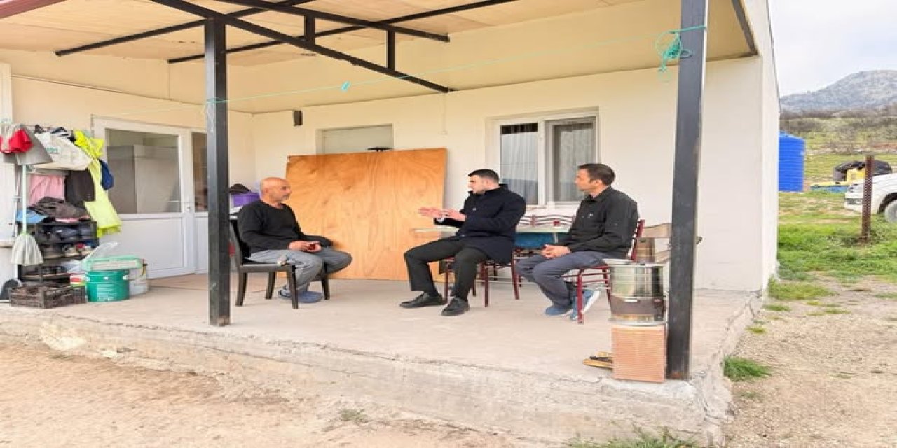 Kaymakam Kılıç Yangından Etkilenen Vatandaşları Ziyaret Etti
