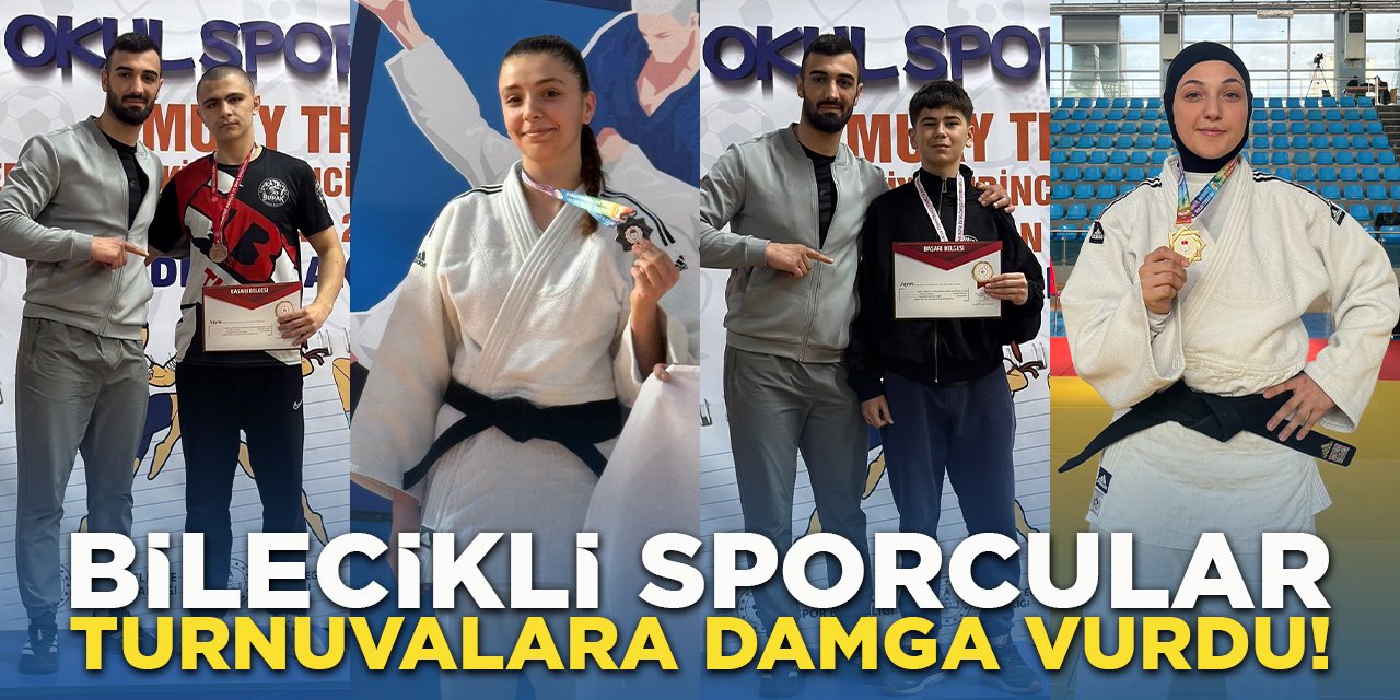 Bilecikli Sporcular Turnuvalara Damga Vurdu!