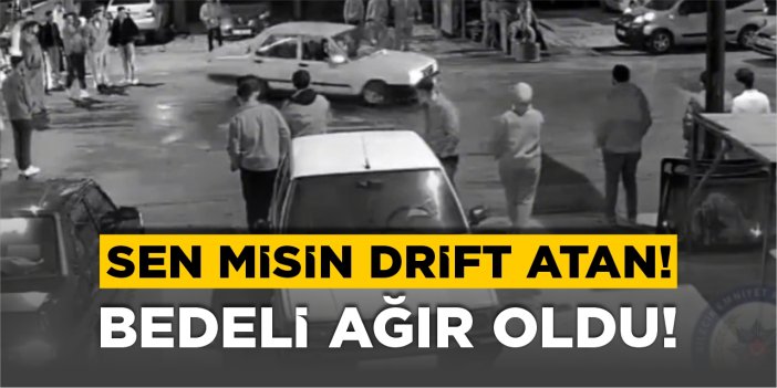 Bilecik’te drift atan sürücüye af yok!