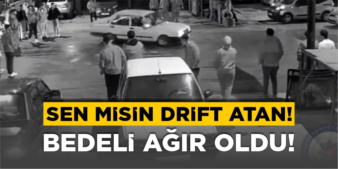 Bilecik’te drift atan sürücüye af yok!