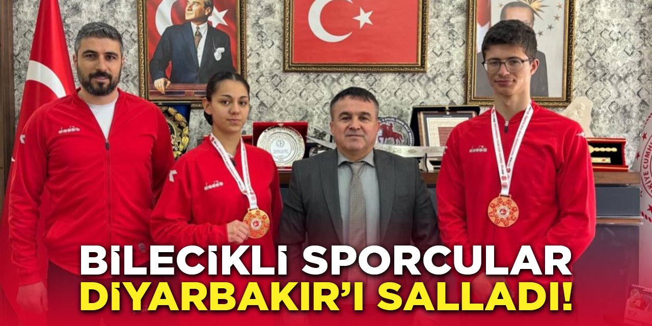 Bilecikli sporcular Diyarbakır’ı salladı