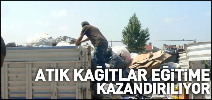 BOZÜYÜK’TE ATIK KÂĞITLAR EĞİTİME KAZANDIRILIYOR