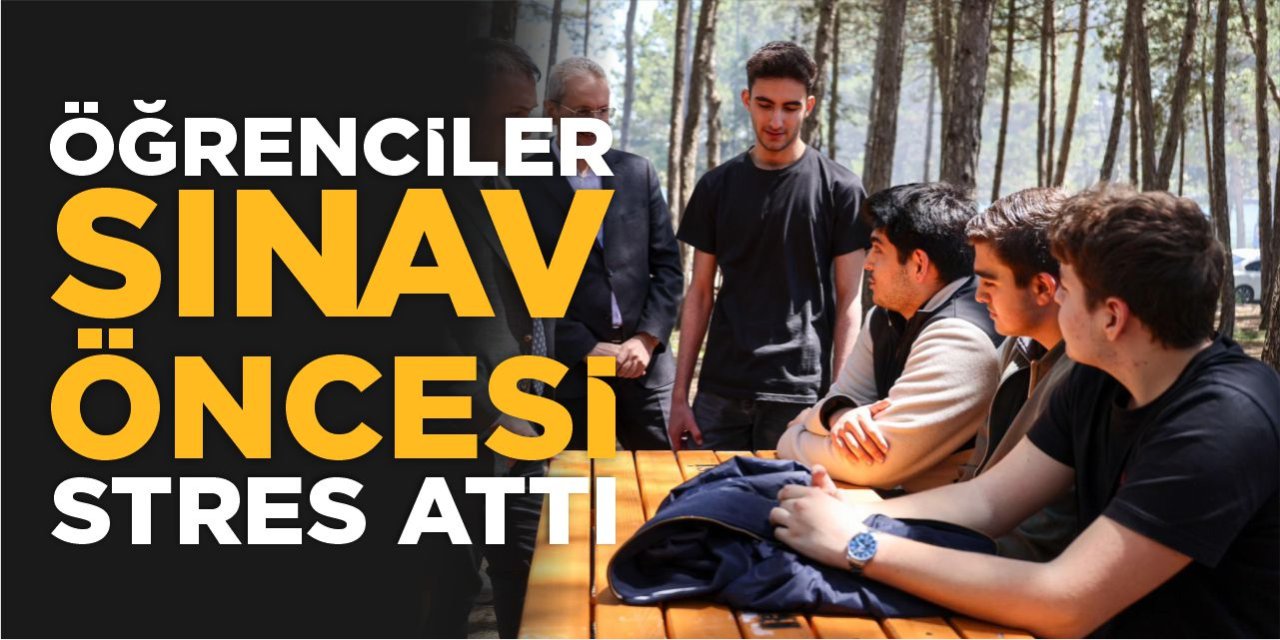 Öğrenciler Sınav Öncesi Stres Attı