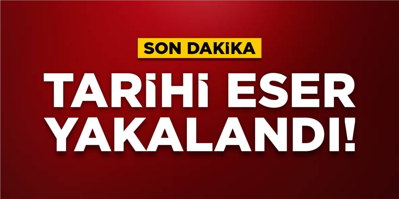Bilecik'te tarihi eser yakalandı