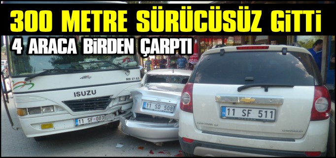 300 METRE SÜRÜCÜSÜZ GİTTİ