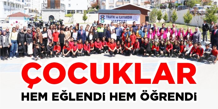 Çocuklar hem eğlendi hem öğrendi