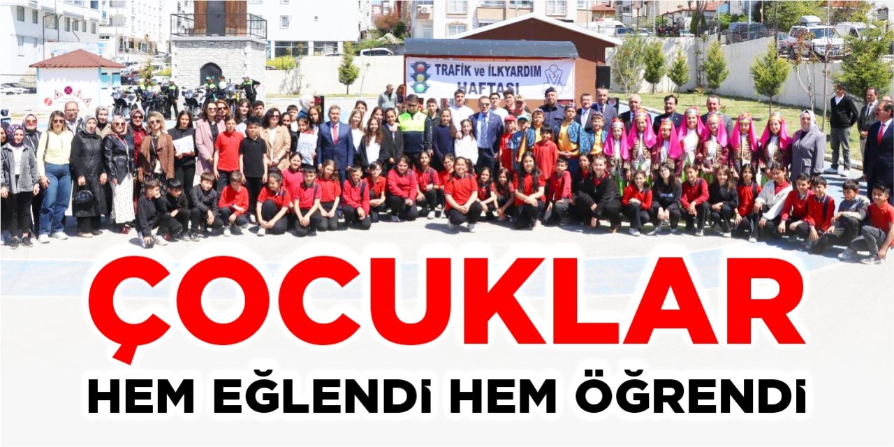 Çocuklar hem eğlendi hem öğrendi