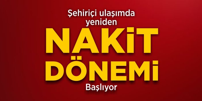 Bilecik'te Şehiriçi Ulaşımda Yeniden Nakit Dönemi Başlıyor