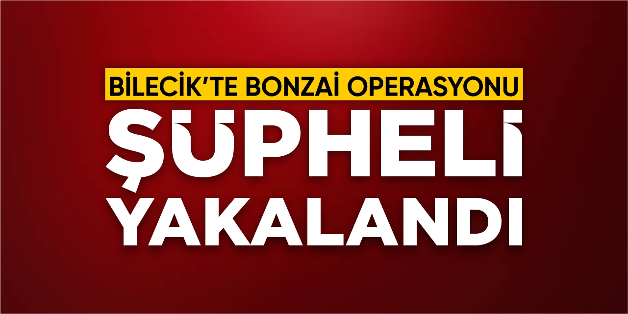 Bilecik’te bonzai operasyonu: Şüpheli yakalandı!
