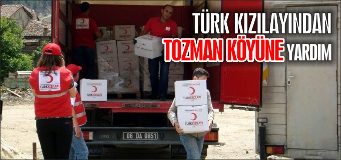 TÜRK KIZILAYINDAN TOZMAN KÖYÜNE YARDIM
