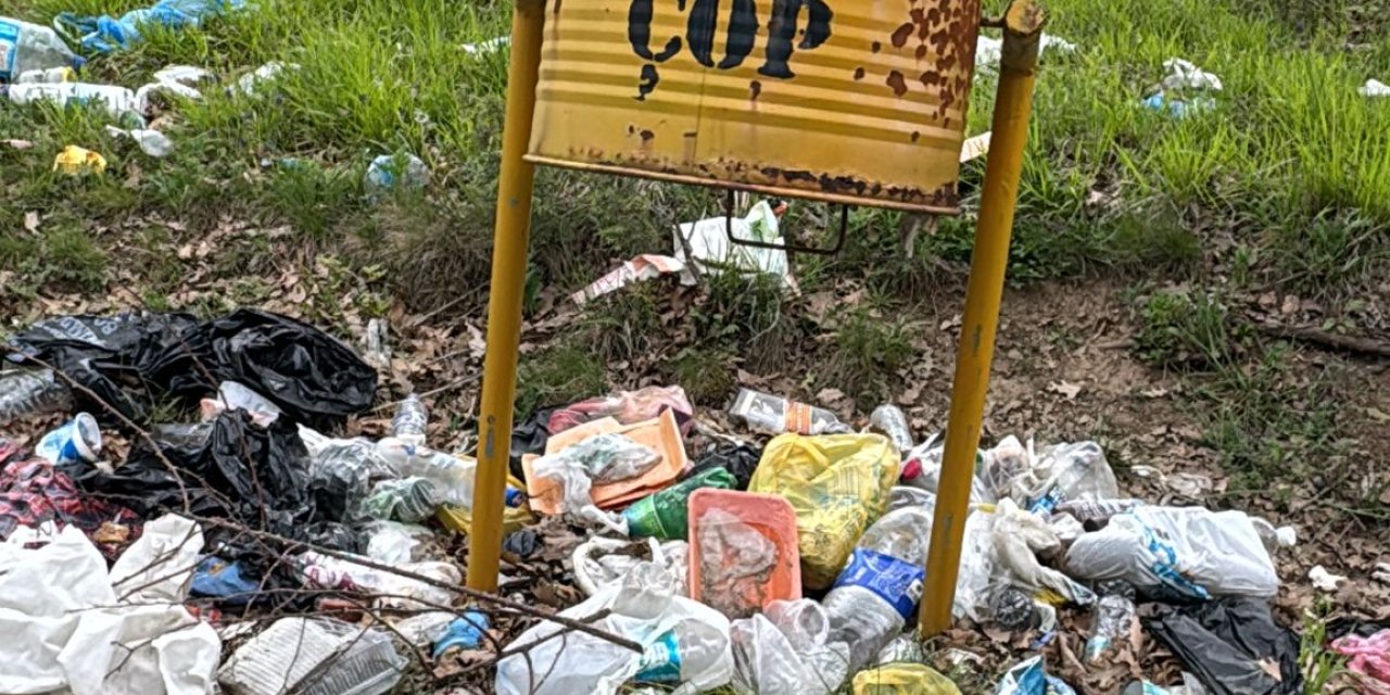 Mesire alanı çöplüğe döndü