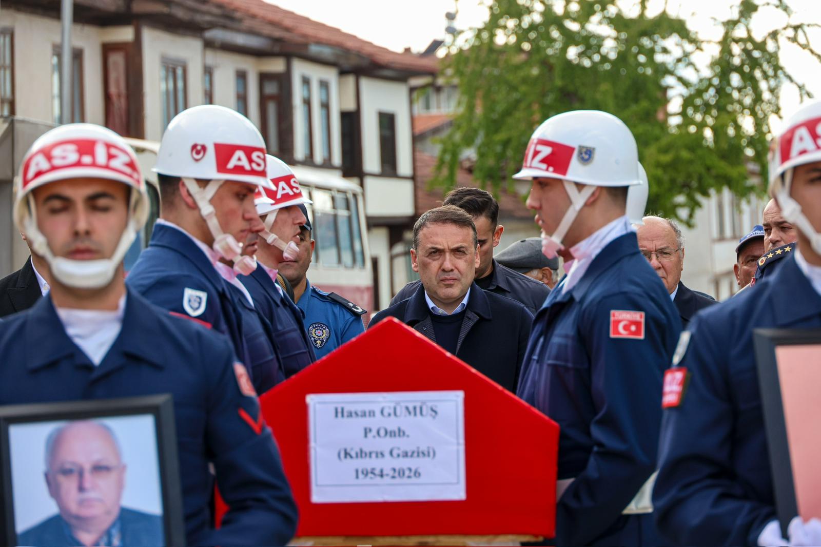 Kıbrıs Gazisi Hasan Gümüş son yolculuğuna uğurlandı
