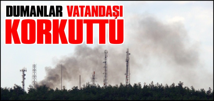 KENT ORMANI’NDAN YÜKSELEN DUMANLAR KORKUTTU