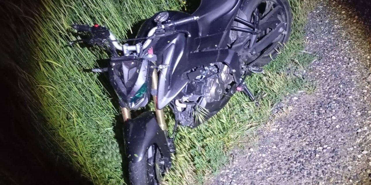 Motosiklet Devrildi: 1 Yaralı!
