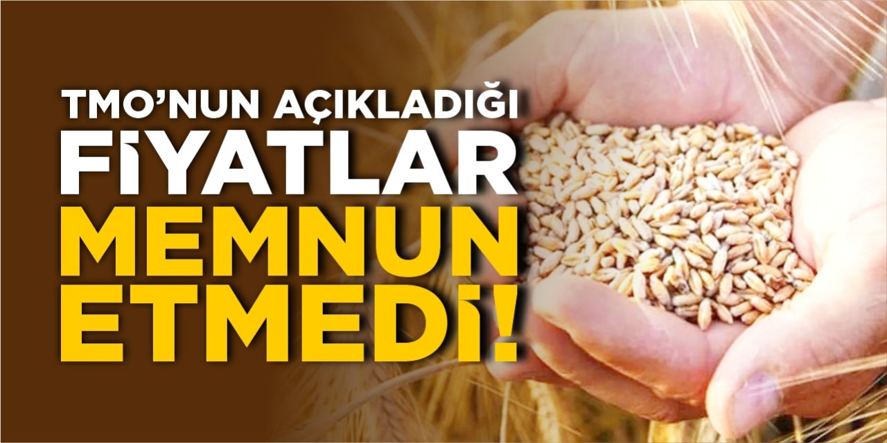 TMO'nun açıkladığı fiyatlar memnun etmedi!