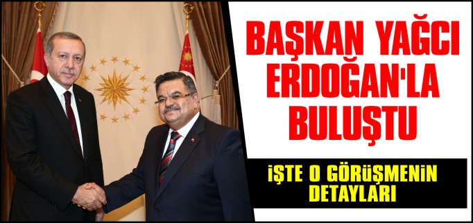 BAŞKAN YAĞCI, CUMHURBAŞKANI ERDOĞAN İLE BULUŞTU