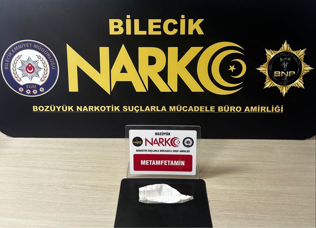 Bozüyük’te metamfetamin yakalandı
