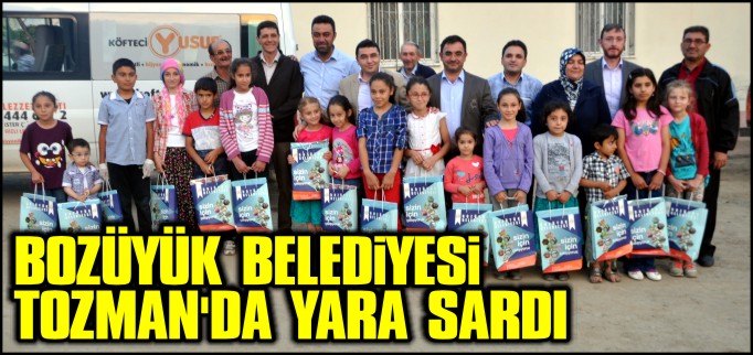 BOZÜYÜK BELEDİYESİ TOZMAN’DA YARA SARDI