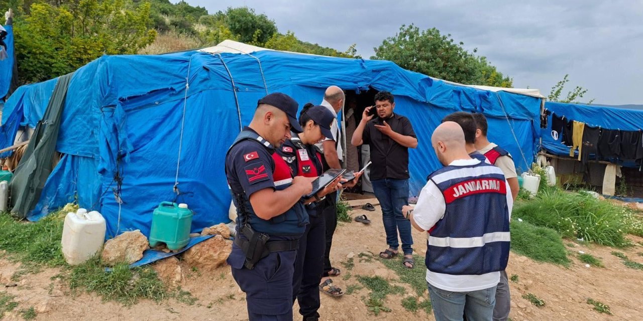 Mevsimlik işçilere jandarma denetimi