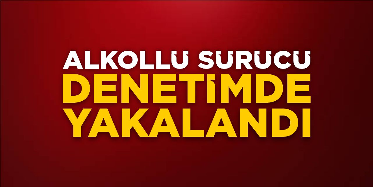 Alkollü sürücü denetimde yakalandı!