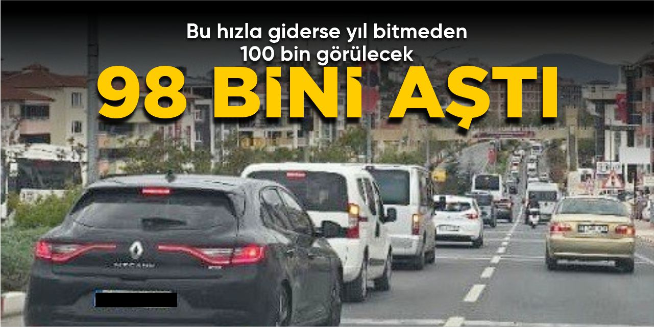 Bilecik'te araç sayısı 98 bini aştı