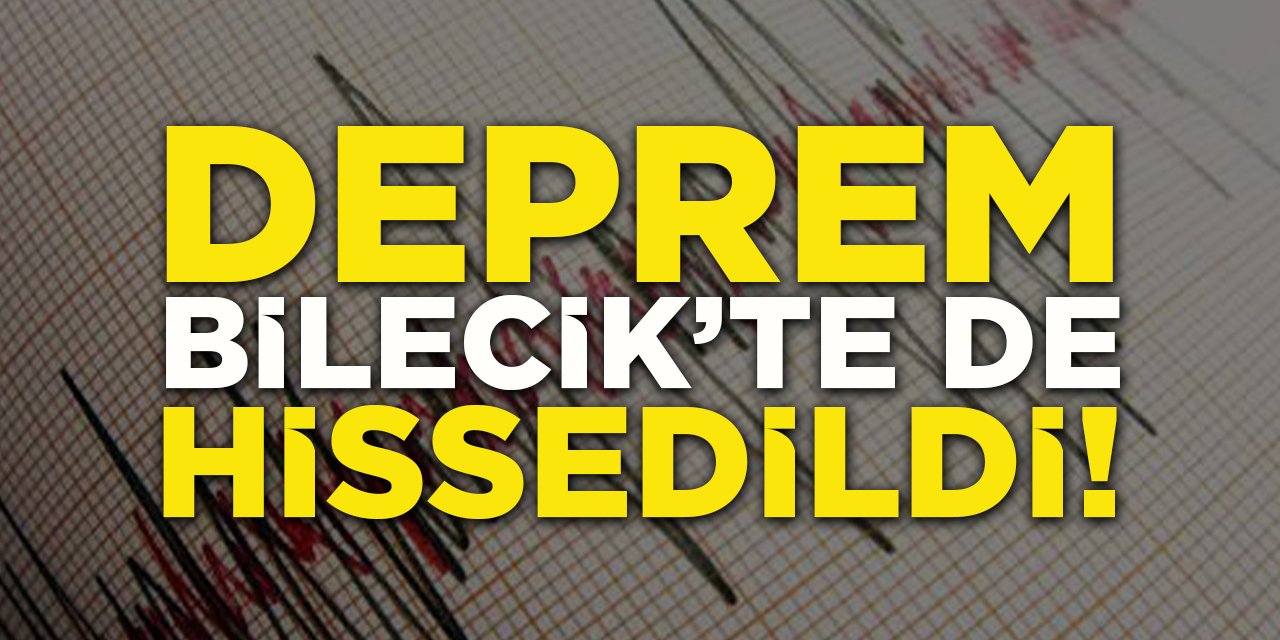 Deprem Bilecik'te de Hissedildi!