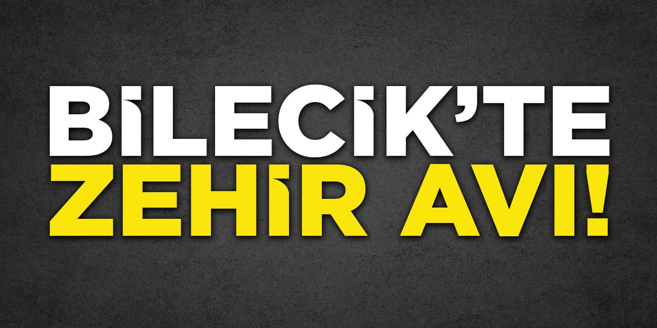 Bilecik'te Zehir Avı!