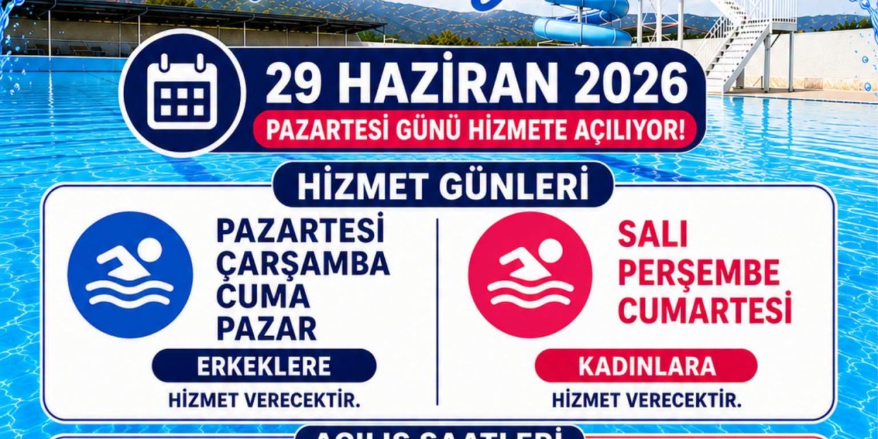 Yüzme Havuzu Hizmete Açılıyor