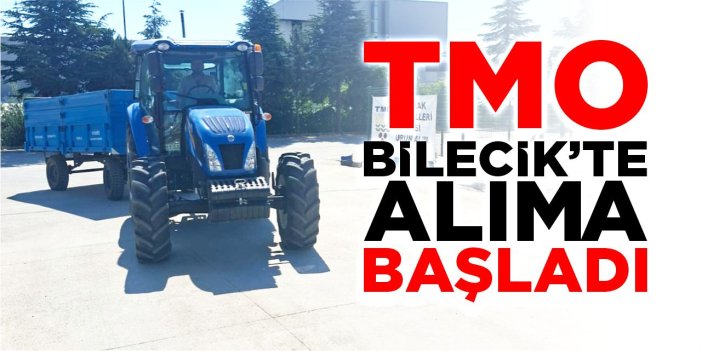 TMO Bilecik’te alıma başladı