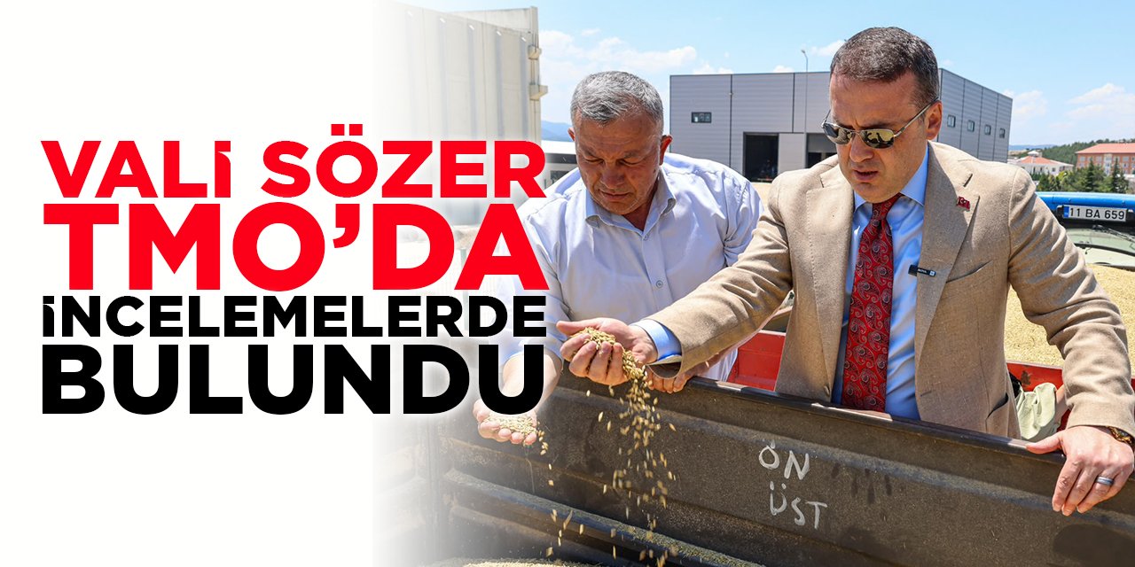 Vali Sözer, TMO'da İncelemelerde Bulundu