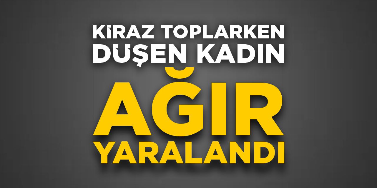 Bilecik'te Kiraz Toplarken Düşen Kadın Ağır Yaralandı