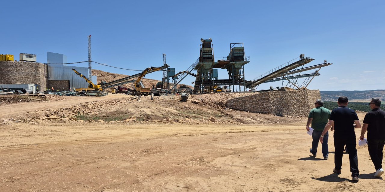 Dübekli Köyü'ndeki Taş Ocağı Proje Sahası İncelendi