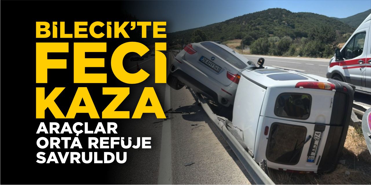 Bilecik'te İki Araç Çarpıştı: 4 Kişi Yaralandı