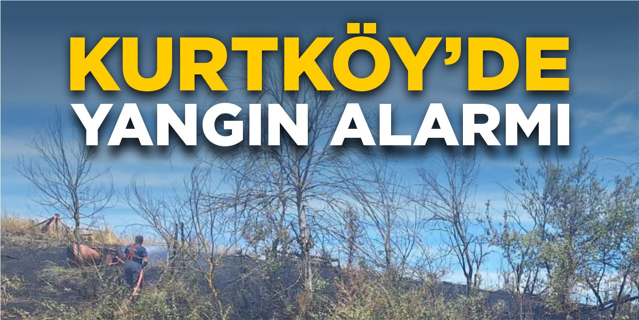 Kurtköy’de yangın alarmı!