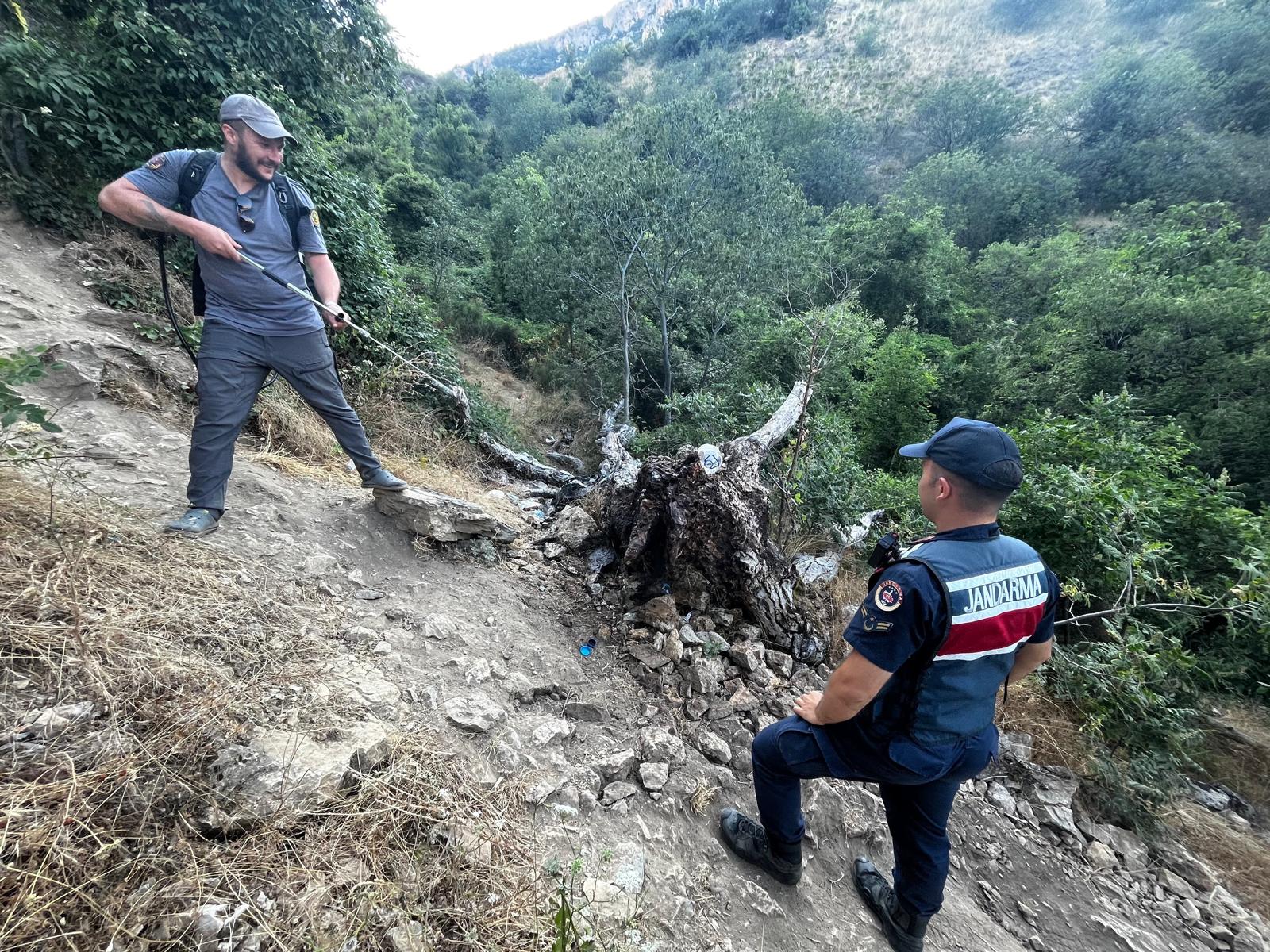 İnhisar’da çalı yangını