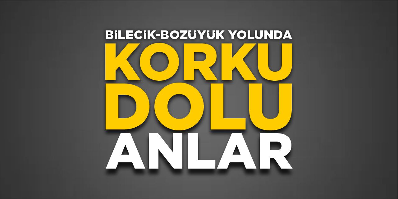 Bilecik-Bozüyük Yolunda Korku Dolu Anlar