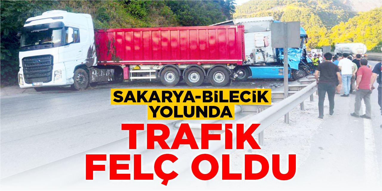 Sakarya-Bilecik Yolunda Trafik Felç Oldu!