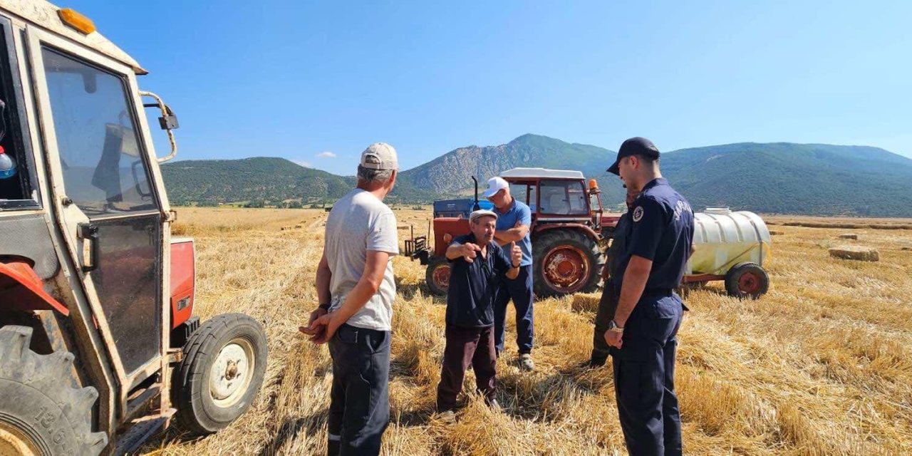 Jandarmadan Tarla Yangınlarına Karşı Uyarı