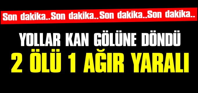BOZÜYÜK’TE YOLLAR KAN GÖLÜNE DÖNDÜ