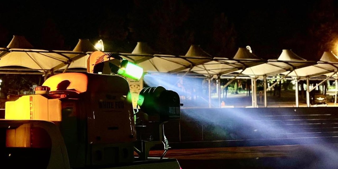 Söğüt'te Gece İlaçlama Çalışmaları