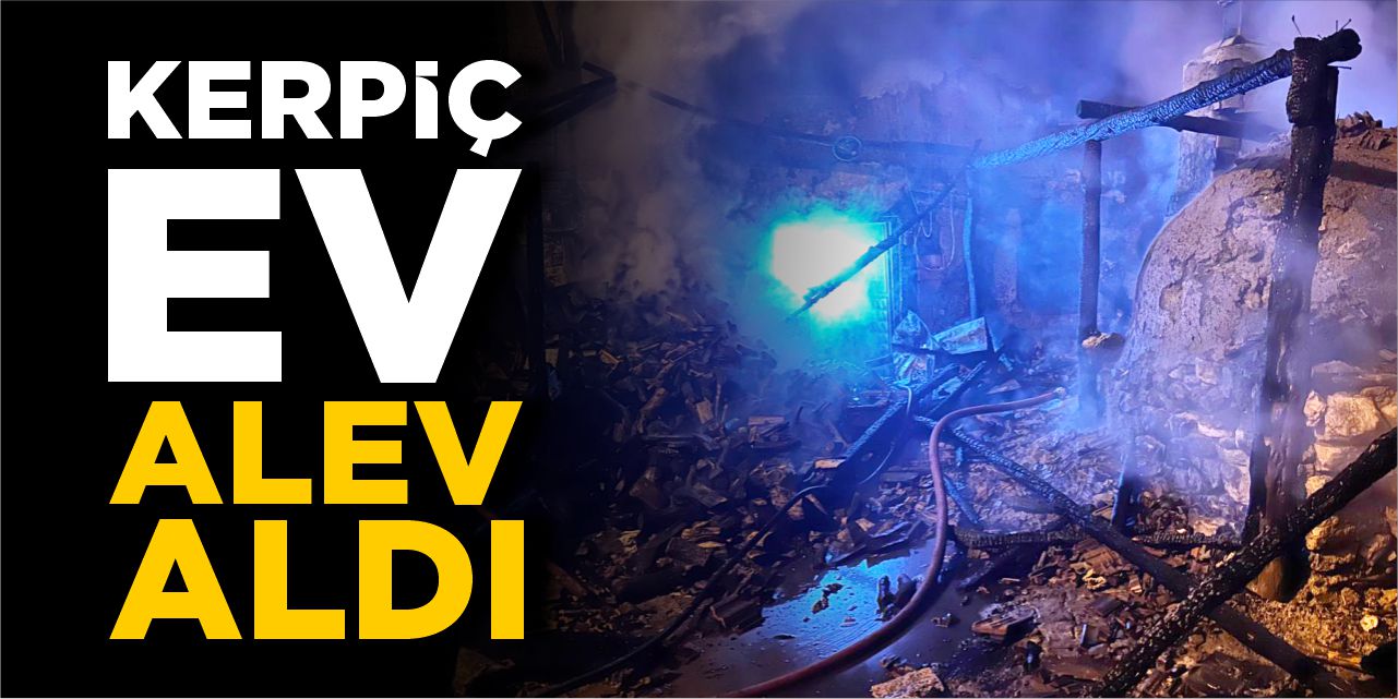 Bilecik'te kerpiç ev alev aldı