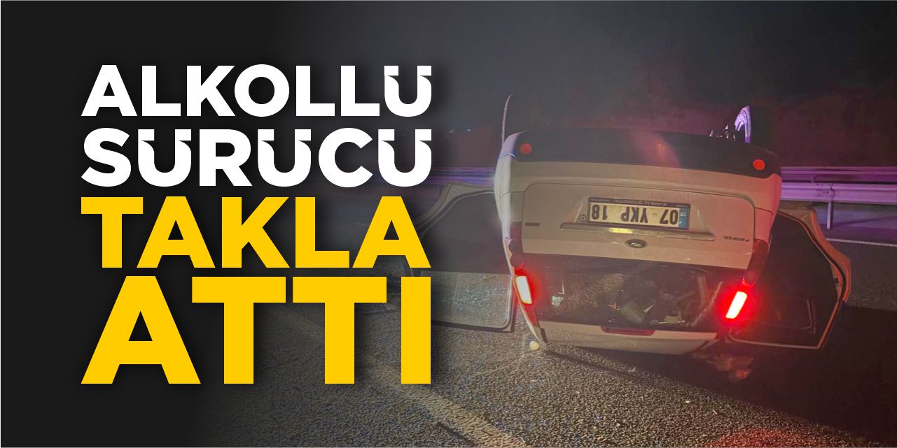 Bilecik'te Alkollü Sürücü Takla Attı