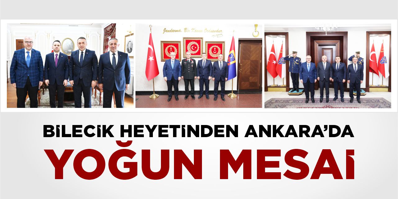 Bilecik heyetinden Ankara’da yoğun mesai