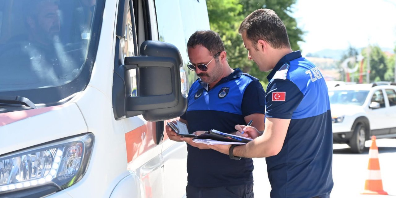 Bozüyük'te Şehir İçi Minibüslere Sıkı Denetim