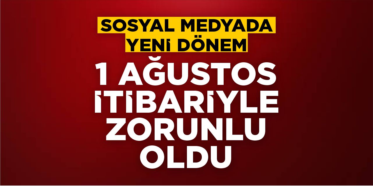 Sosyal medyada yeni dönem
