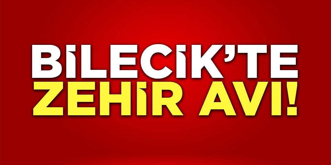 Bilecik'te Zehir Avı!