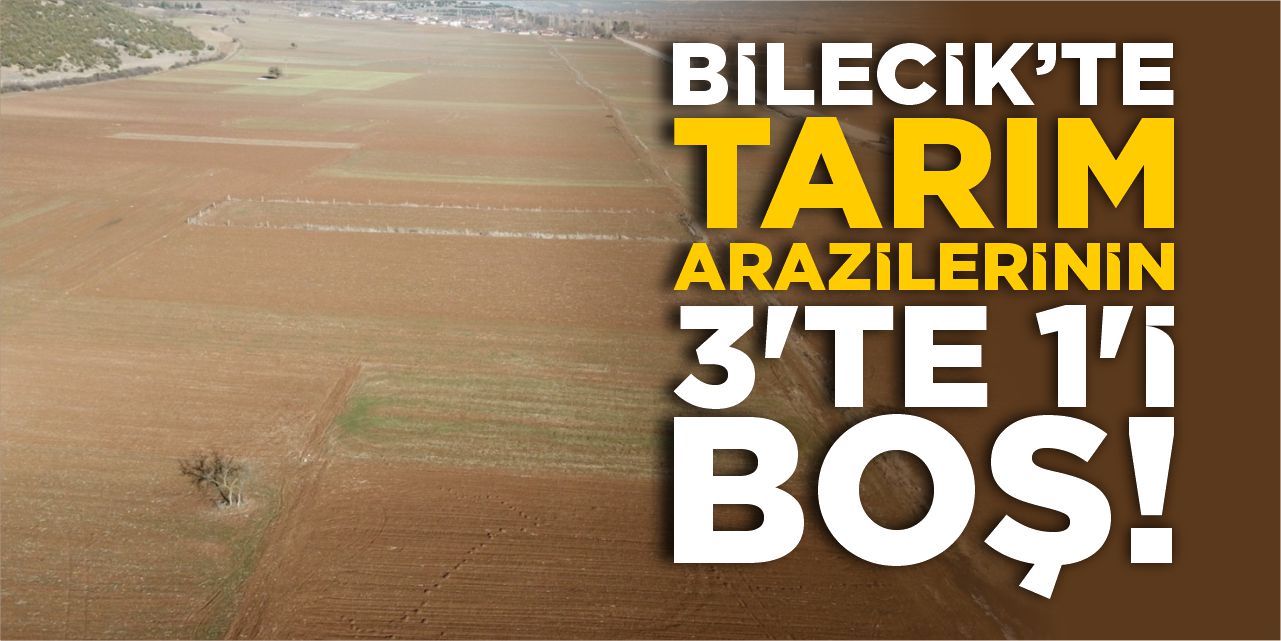 Bilecik’te tarım arazilerinin 3’te 1’i boş