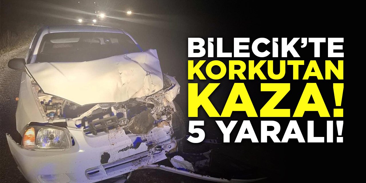 Bilecik'te Korkutan Kaza! 5 Yaralı!